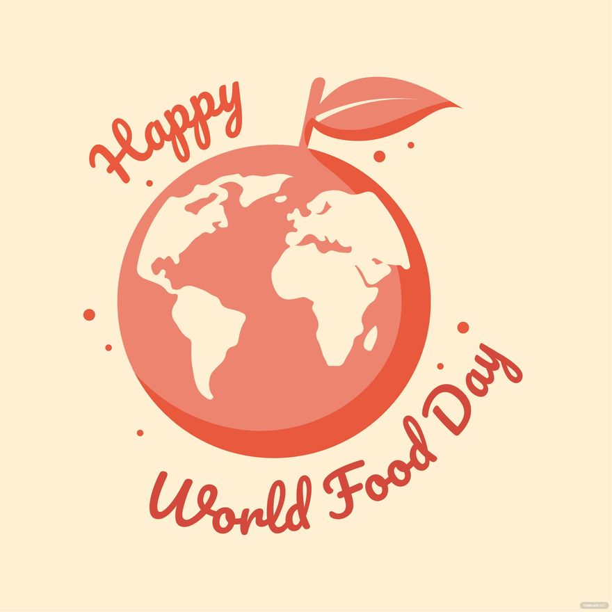Happy World Food Day Vector