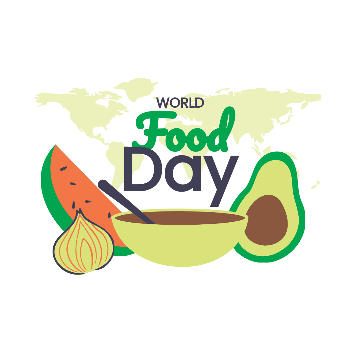 World Food Day Celebration Vector Template