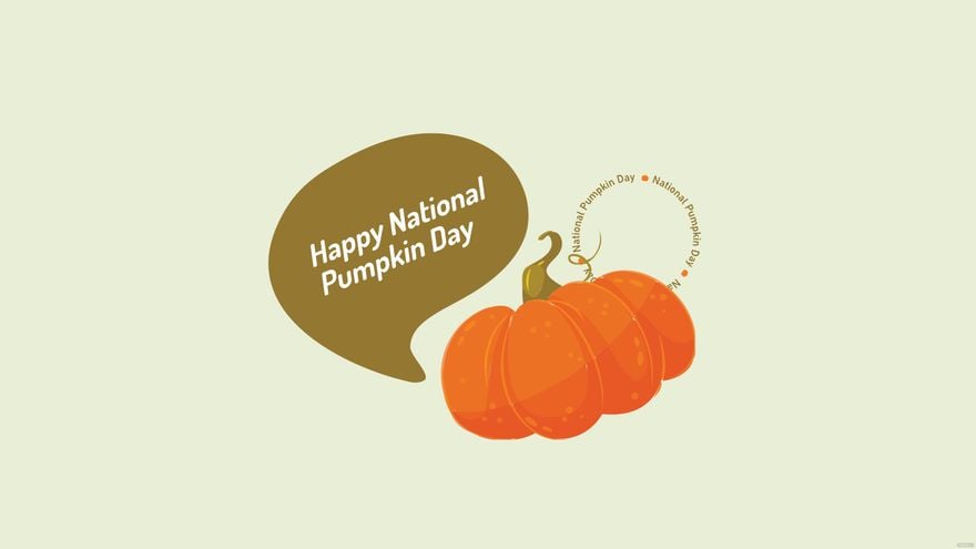 Happy National Pumpkin Day Background