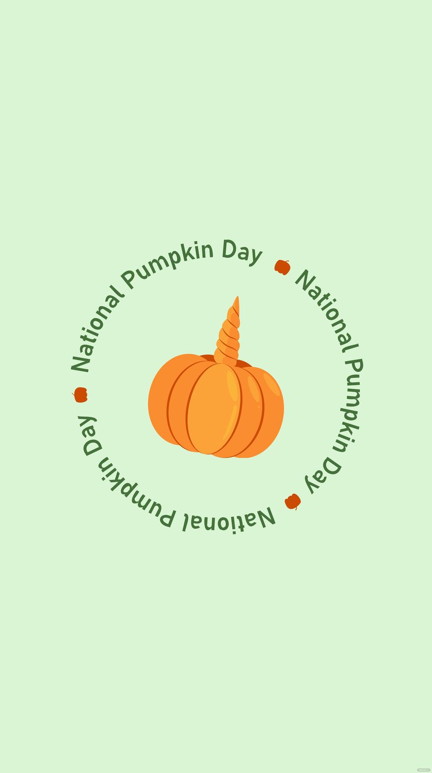National Pumpkin Day iPhone Background