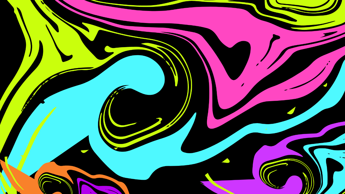 Neon Swirl Background Template