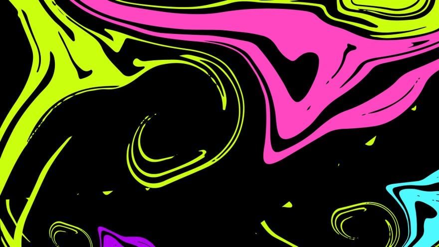 Free Neon Swirl Background