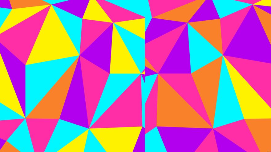Free Neon Geometric Background