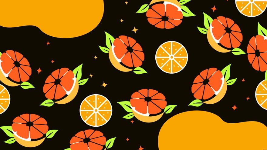 printable orange fruit template