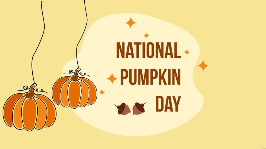 National Pumpkin Day Image Background