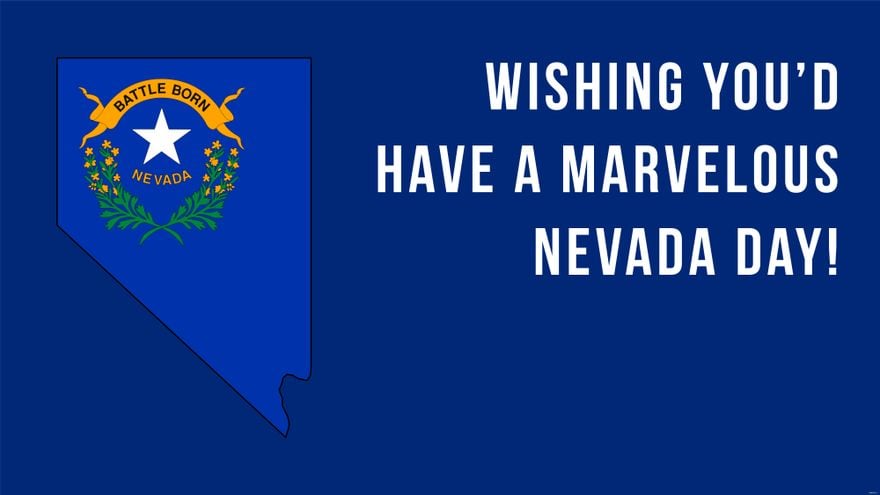 Free Nevada Day Wishes Background