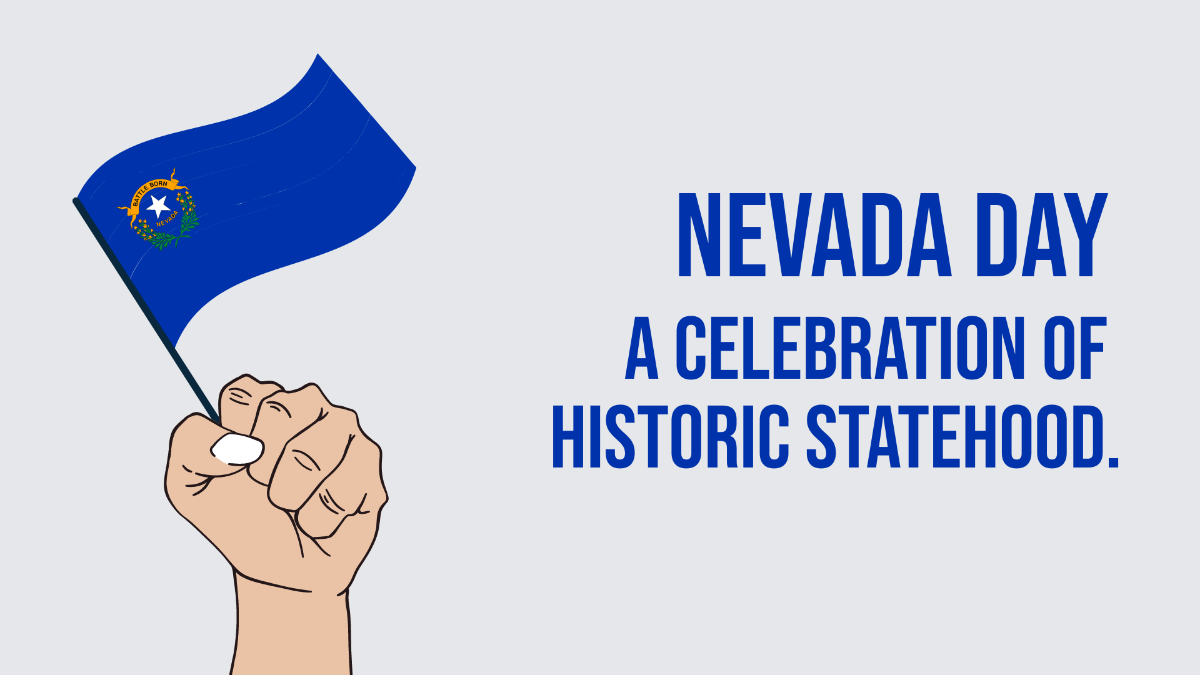 Nevada Day Flyer Background Template