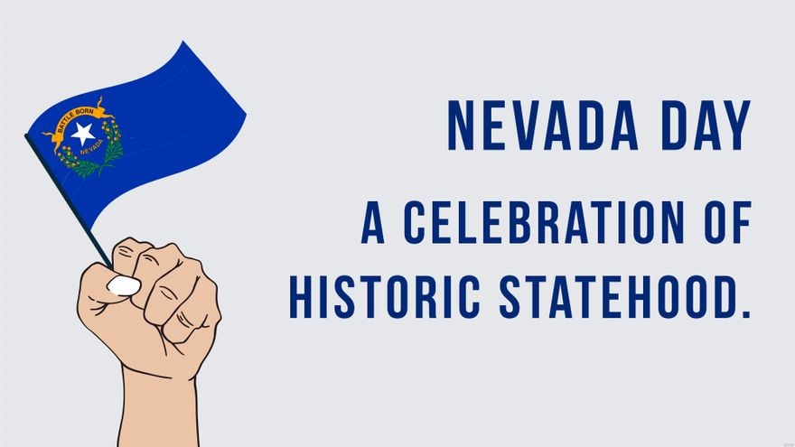 Free Nevada Day Flyer Background