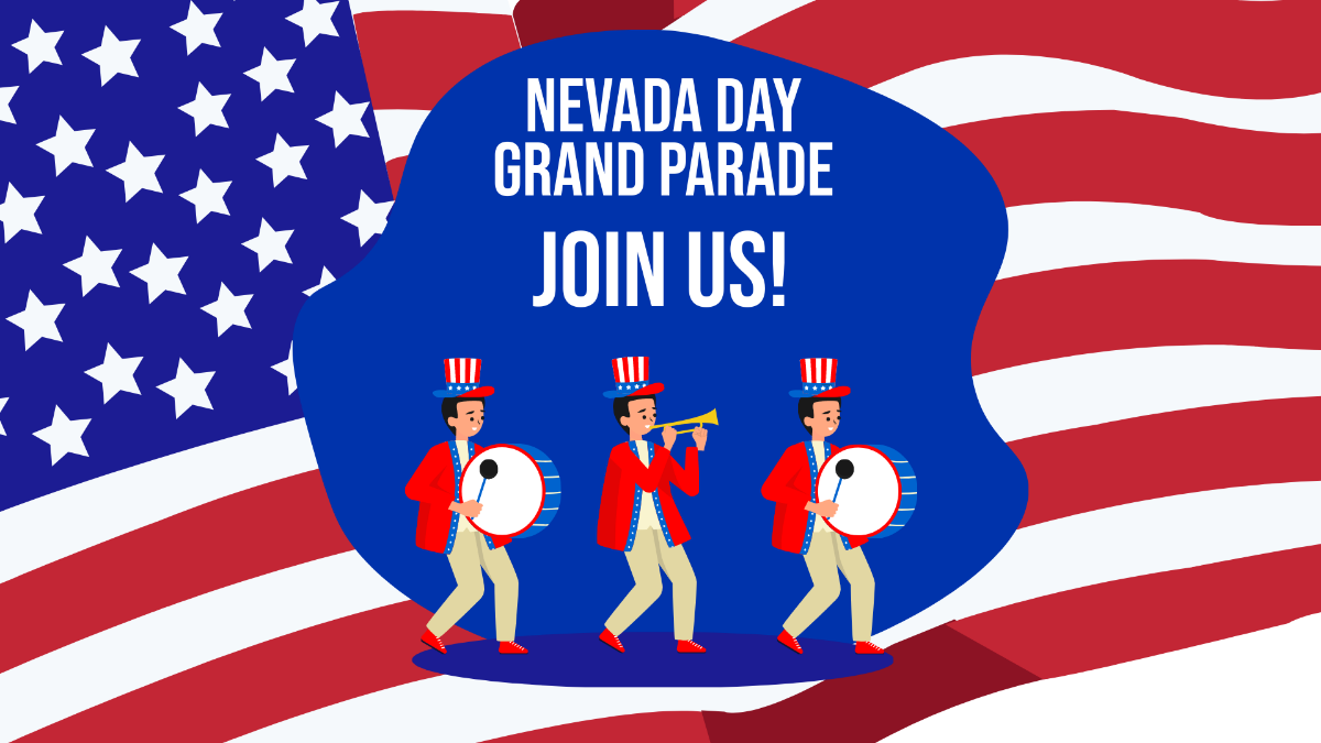 Nevada Day Invitation Background Template