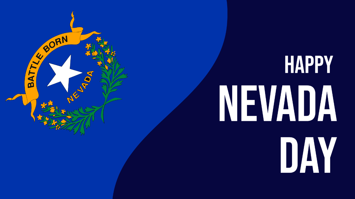 Happy Nevada Day Background Template