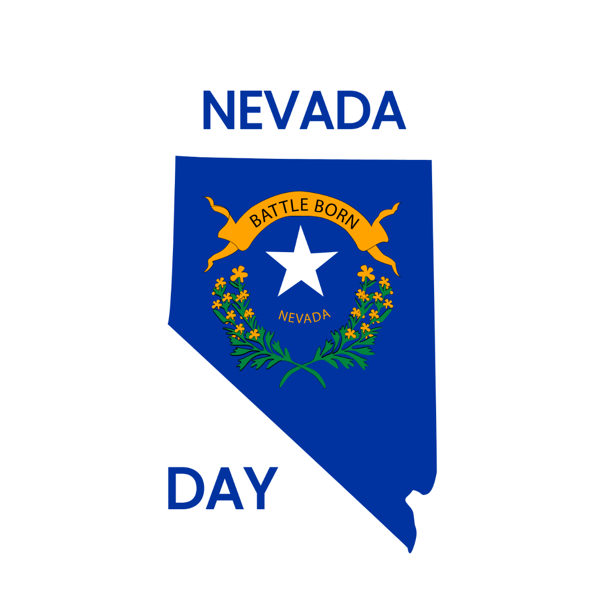 Nevada Day Vector Template
