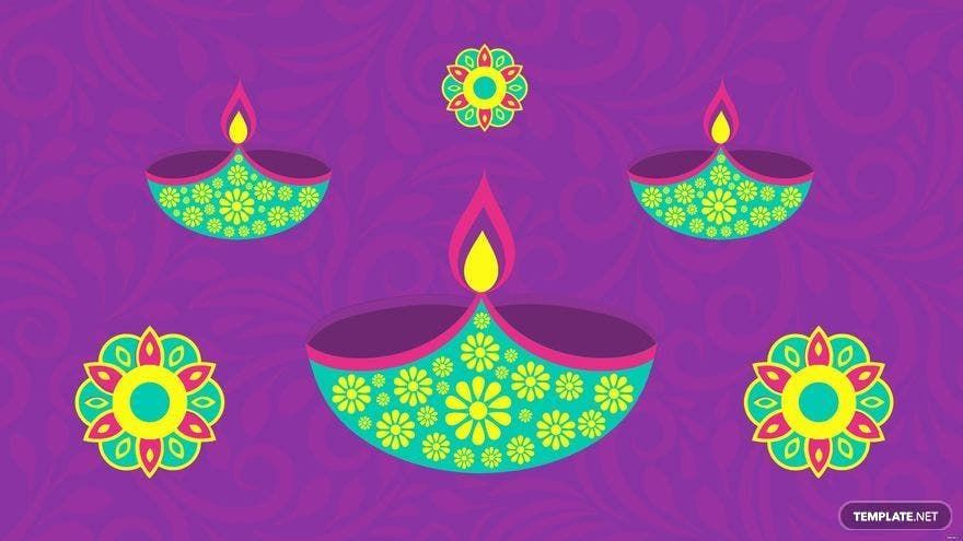Free Diwali Design Background