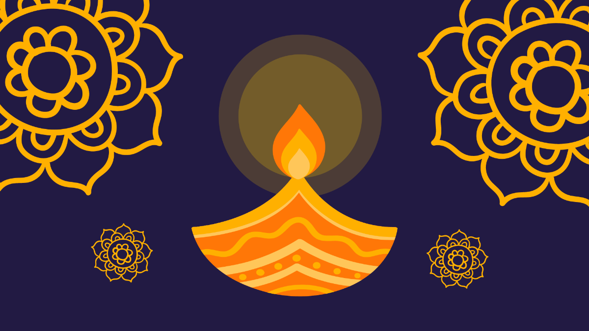 Diwali Dark Background Template