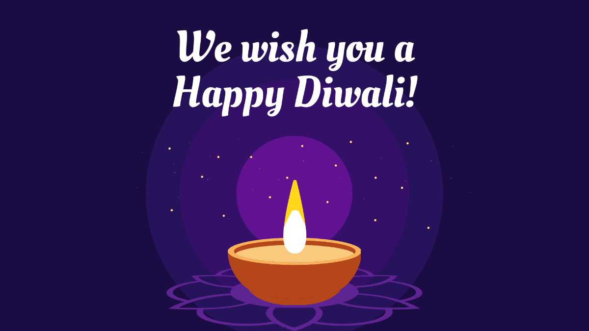 Diwali Wishes Background Template