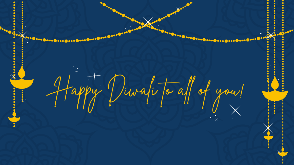 Diwali Greeting Card Background Template