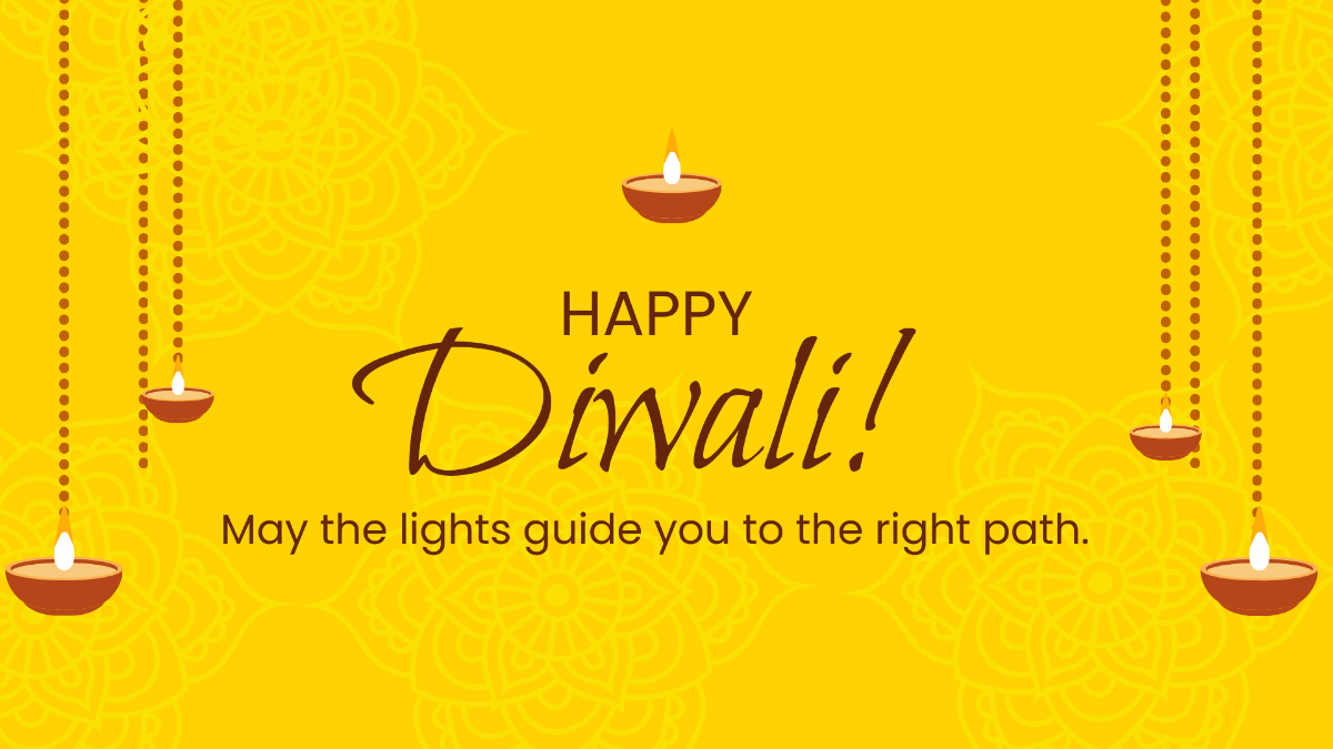 Diwali Flyer Background Template