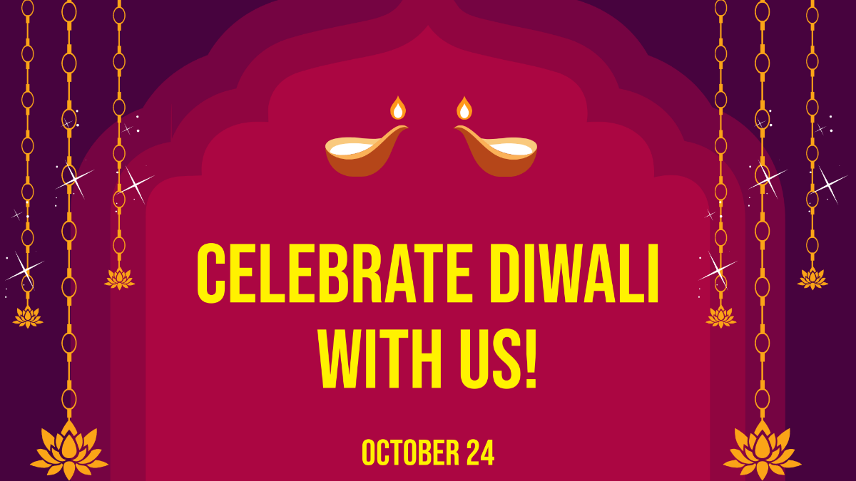 Diwali Invitation Background Template