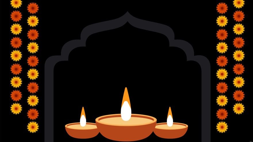 Diwali Black Background