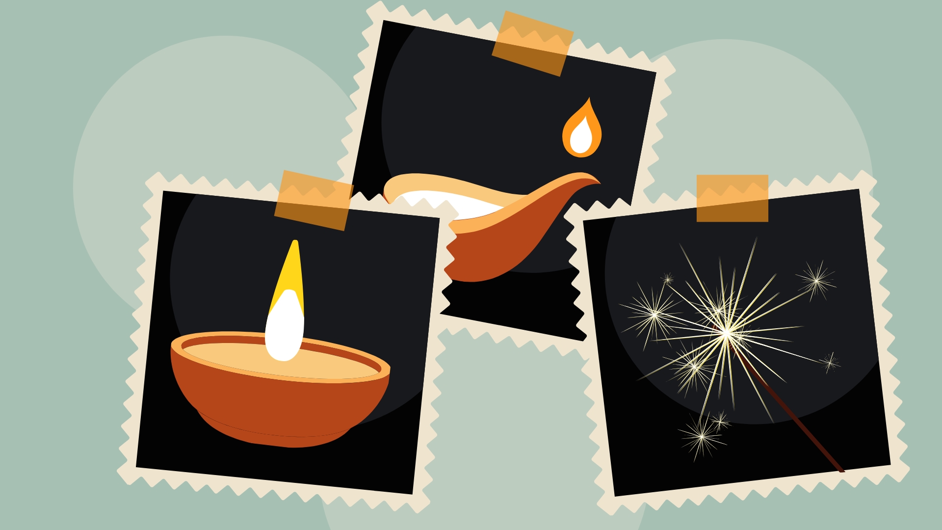 Diwali Picture Background Template