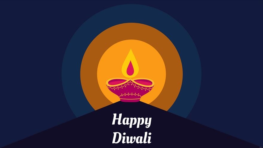 Diwali Blue Background