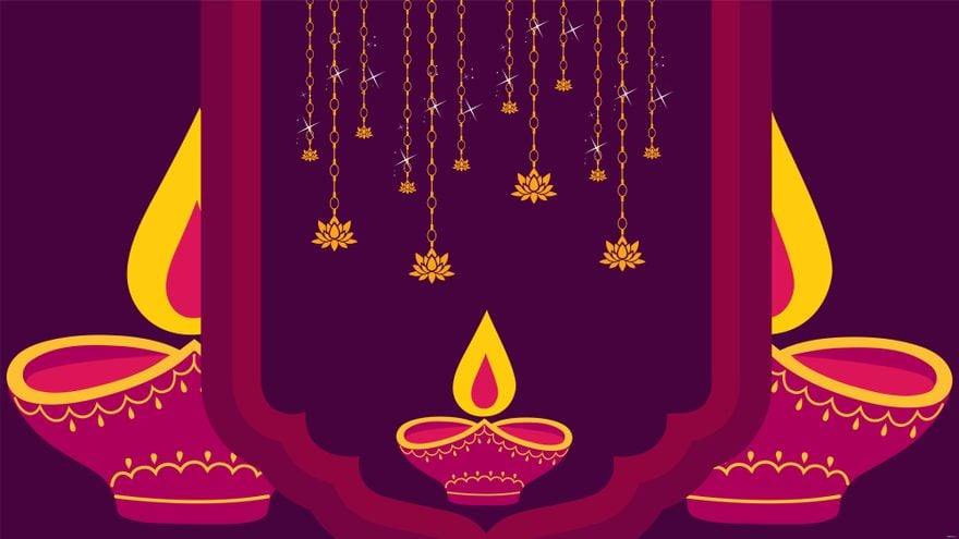 Free Diwali Cartoon Background