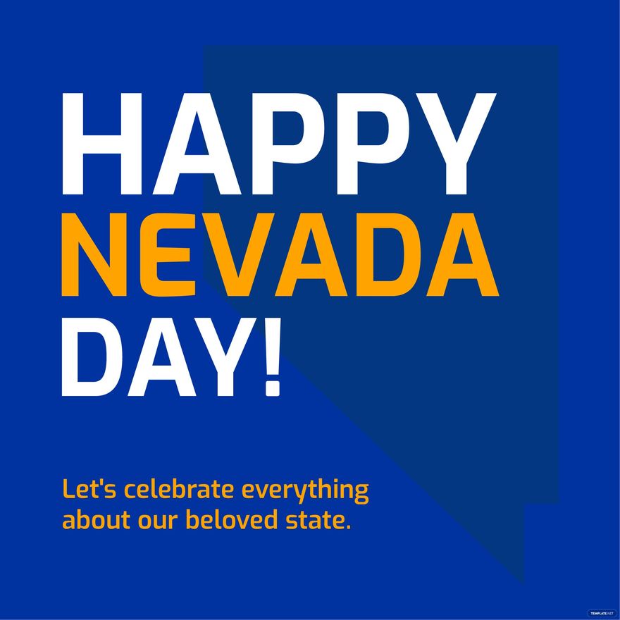 Nevada Day Poster Vector