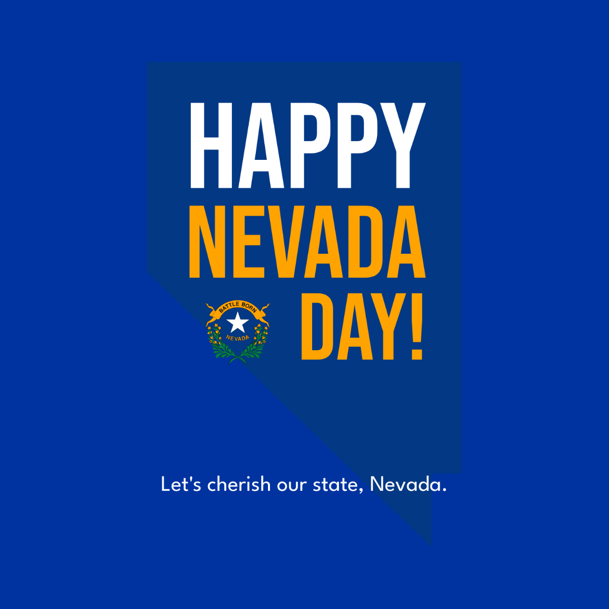 Nevada Day Flyer Vector