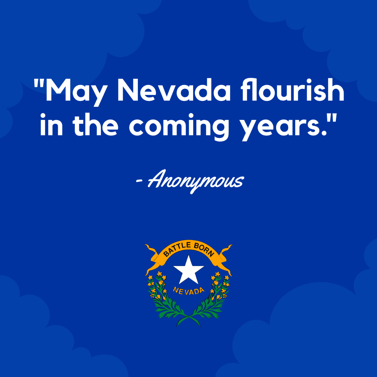 Nevada Day Quote Vector Template