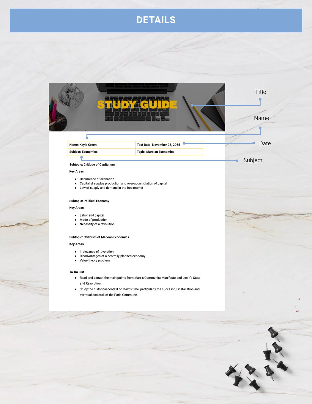 Study Guide Template Download In Word Google Docs Apple Pages Template