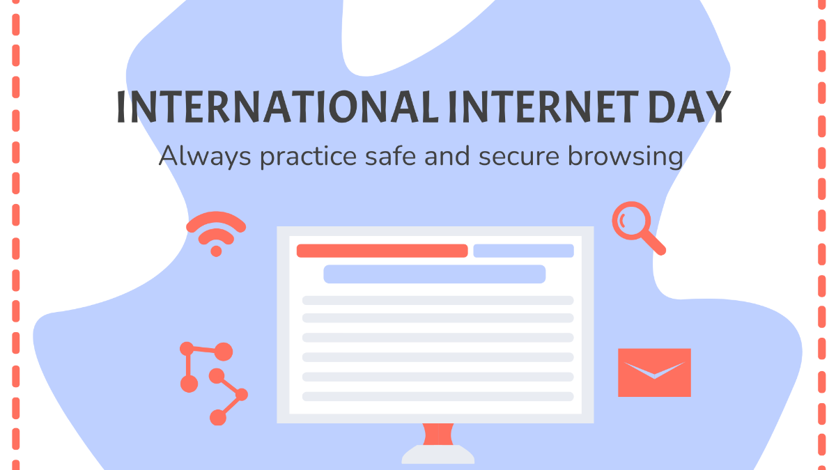 International Internet Day Flyer Background