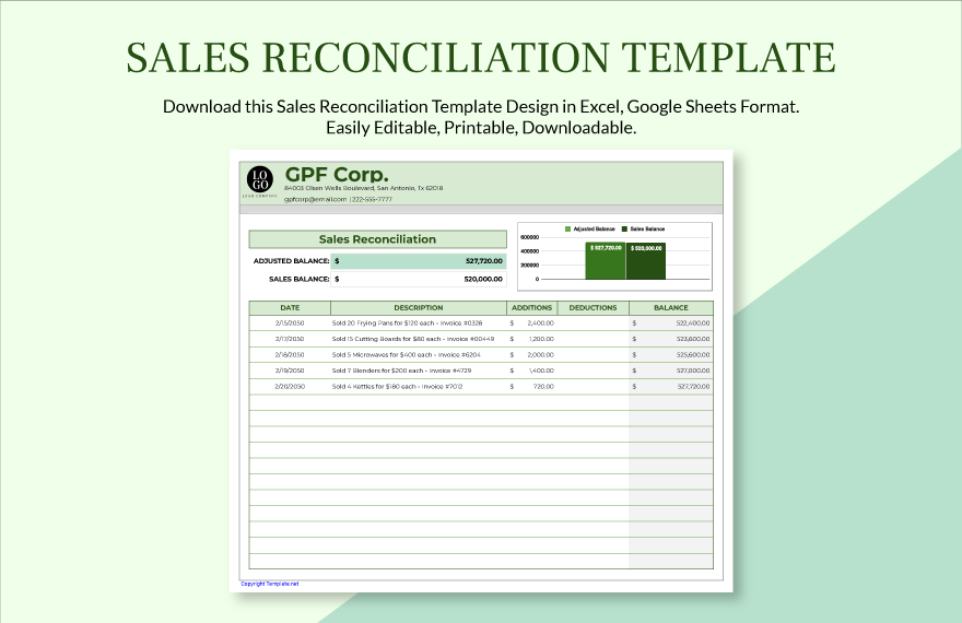 Reconciliation Excel Templates Spreadsheet Free Download Template net