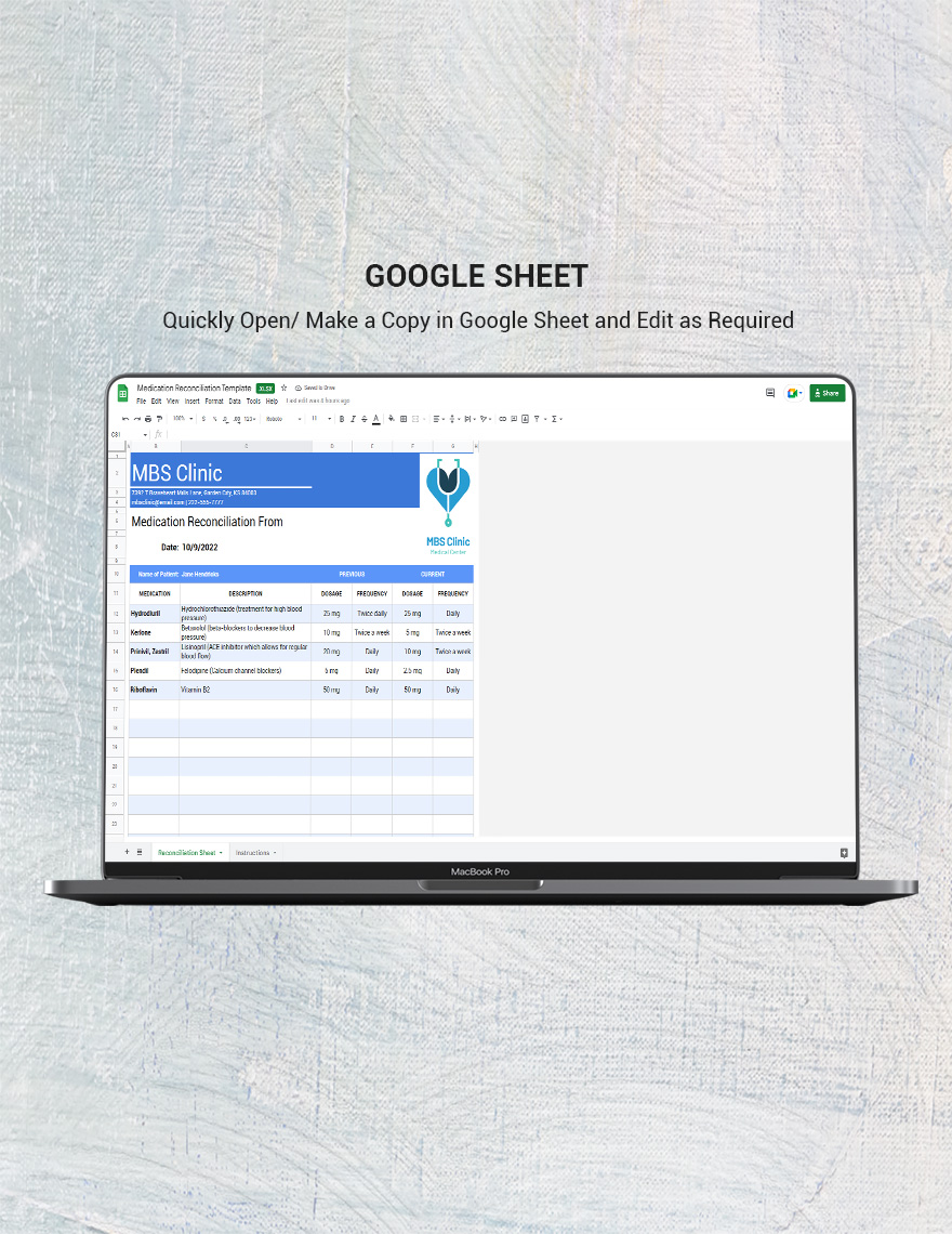 Medication Reconciliation Template Google Sheets Excel Template medication-reconciliation-template-google-sheets-excel-template