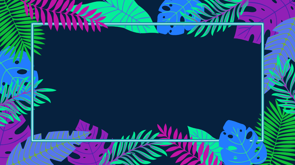 Neon Jungle Background Template
