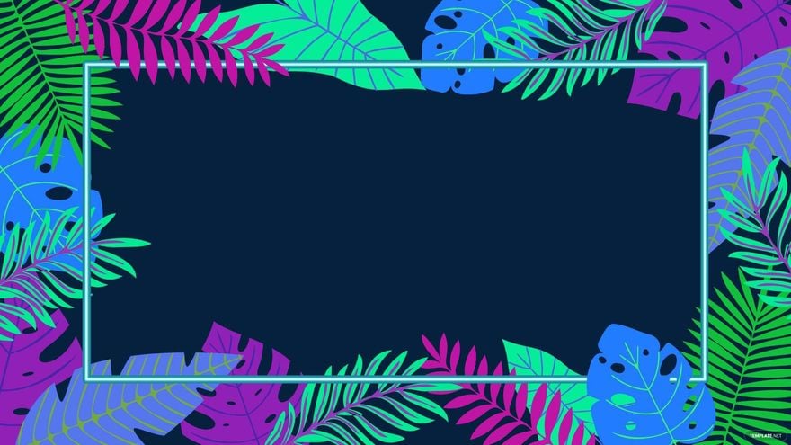 Free Neon Jungle Background - EPS, Illustrator, JPG, PNG, SVG 