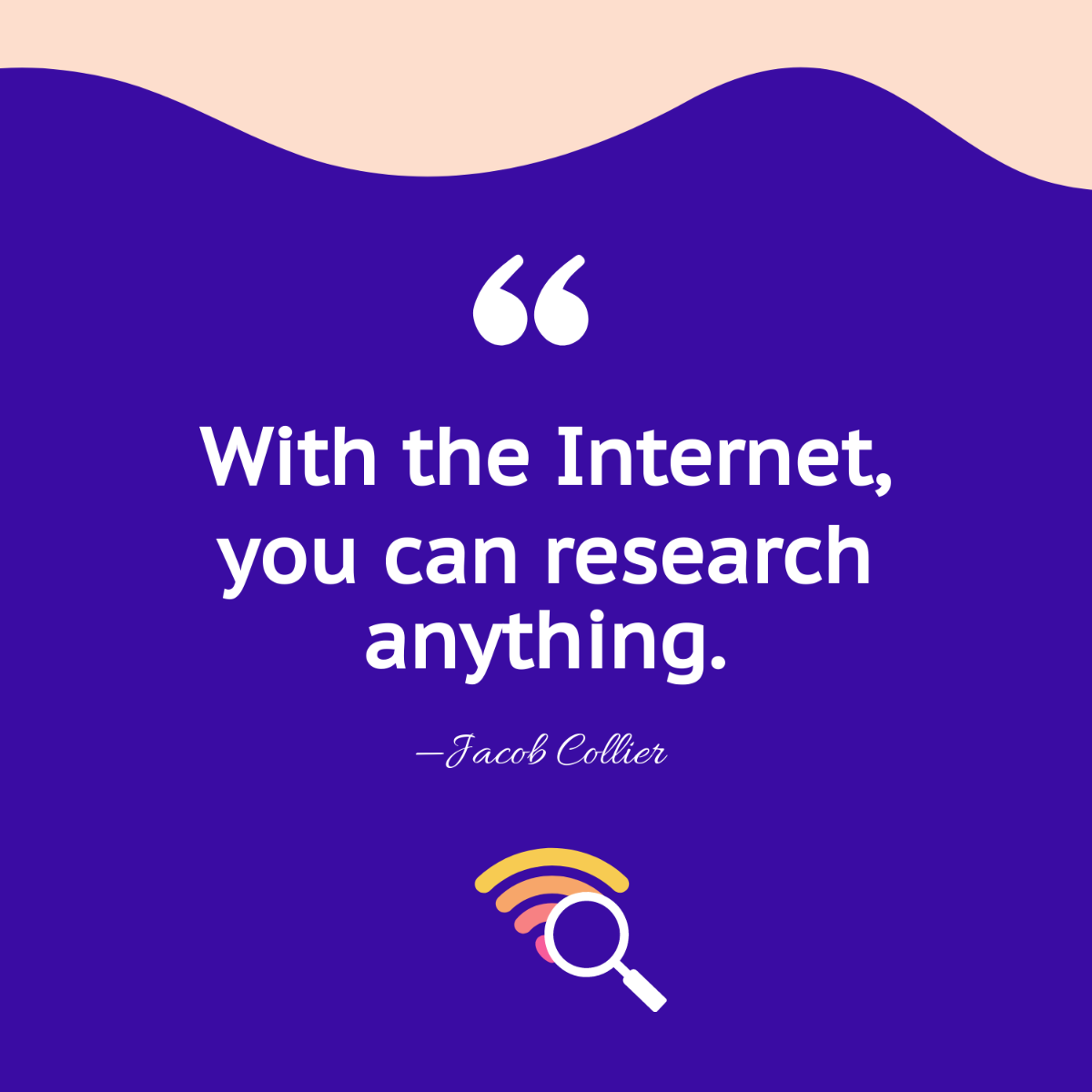 Free International Internet Day Quote Vector Template