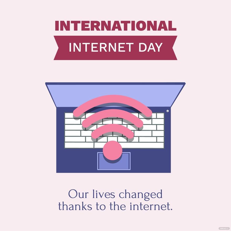 International Internet Day Poster Vector