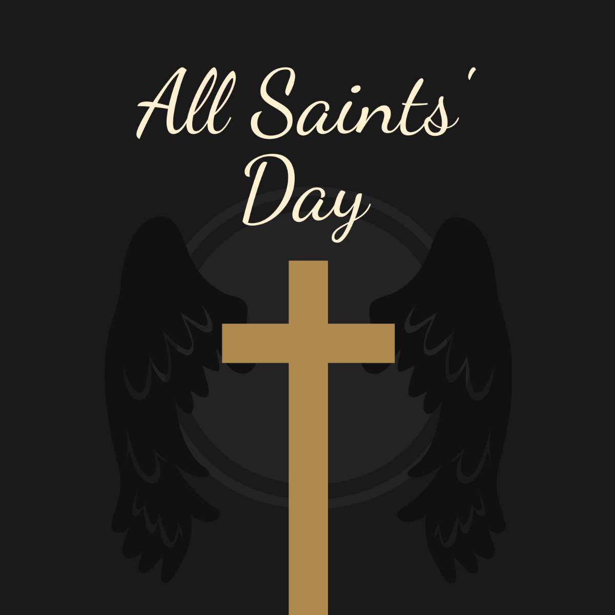 All Saints' Day Vector Template