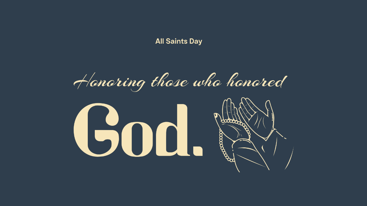 Free All Saints' Day Flyer Background Template