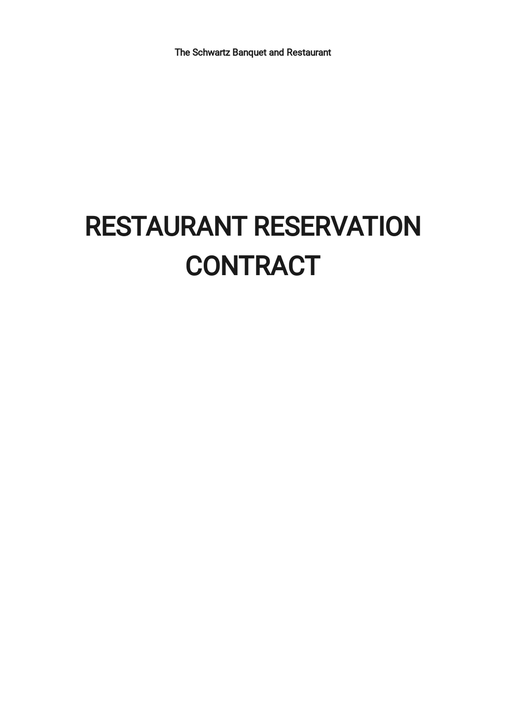 20+ Restaurant Reservation Templates in Microsoft Word (DOC) - Free Regarding restaurant cancellation policy template
