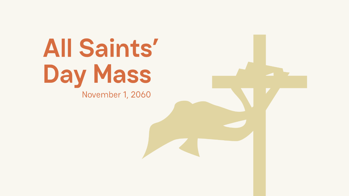 All Saints' Day Invitation Background Template