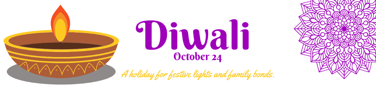 Diwali Linkedin Banner Template