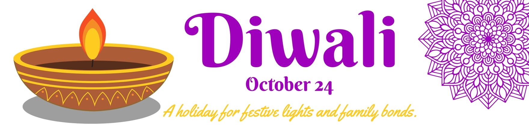 Free Diwali Linkedin Banner