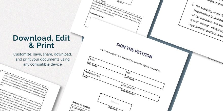 Online Petition Template