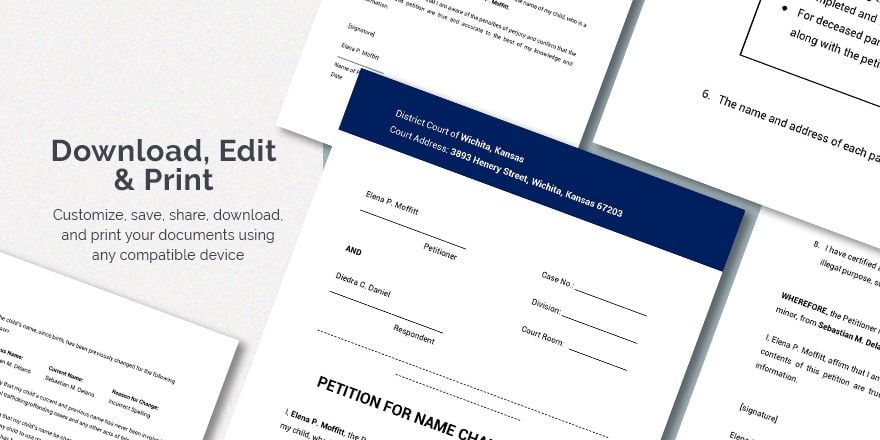 Legal Petition Template