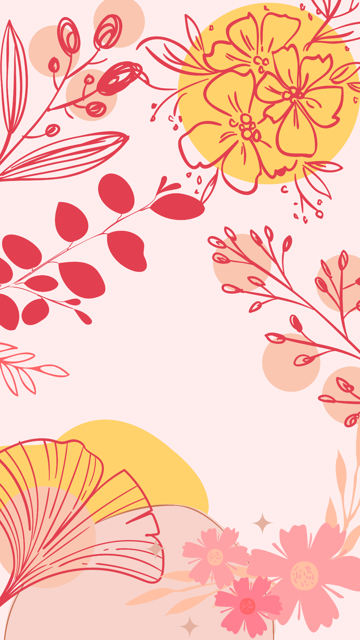 Spring Phone Background Template
