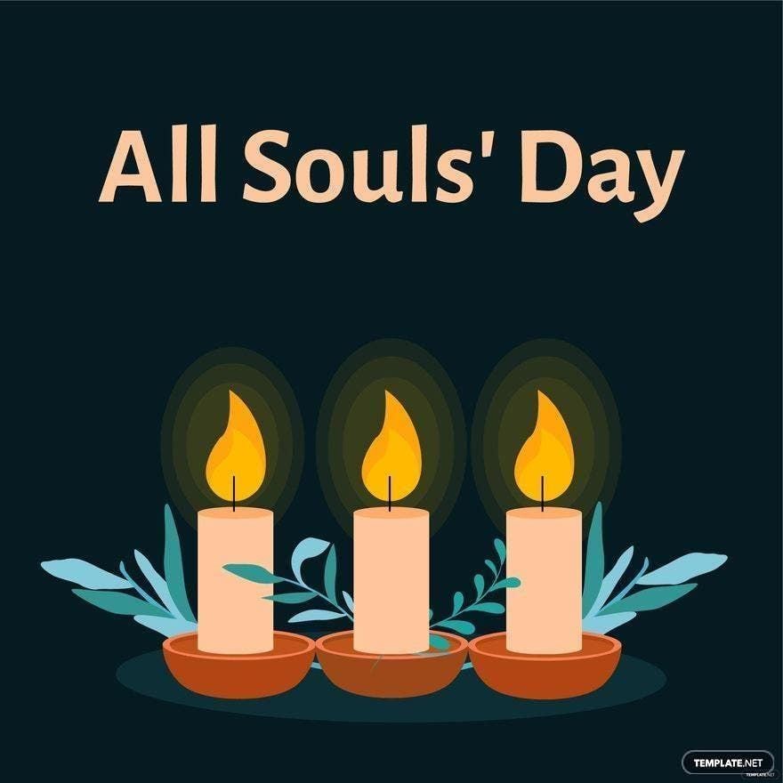 Free All Souls' Day Vector in Illustrator, PSD, EPS, SVG, JPG, PNG