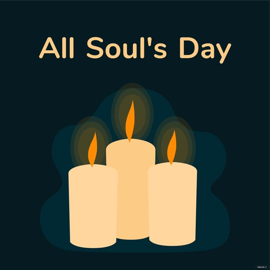 All Souls' Day Clipart Vector