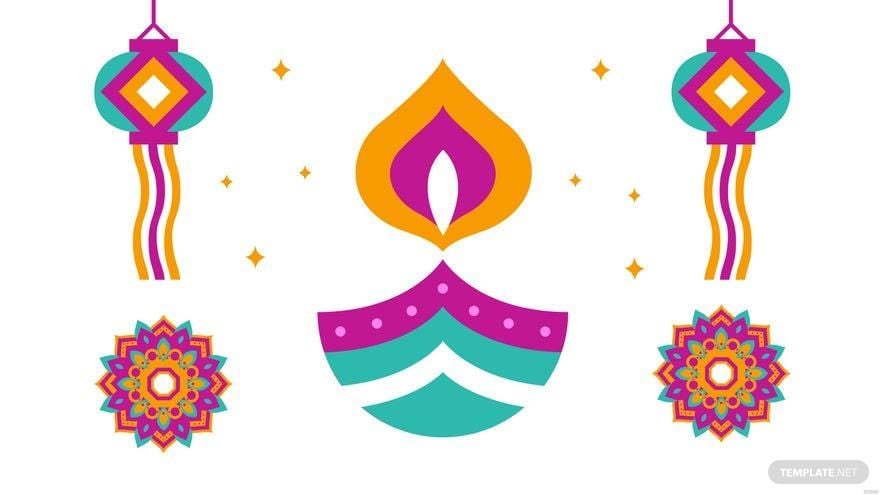 Diwali White Background