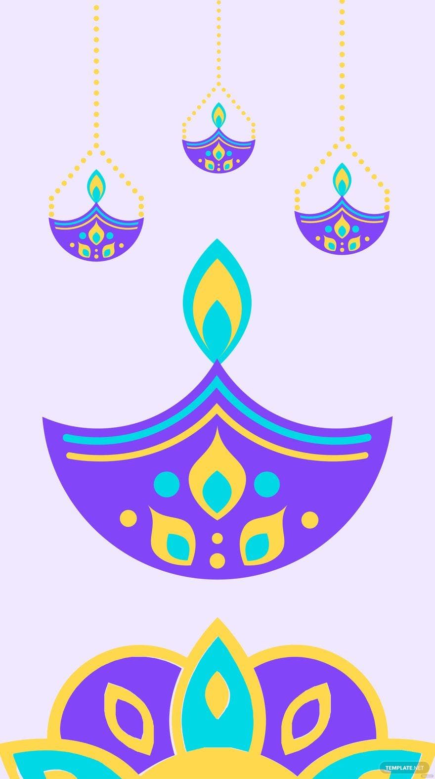 Diwali iPhone Background in Illustrator, PSD, PDF, SVG, JPG, EPS