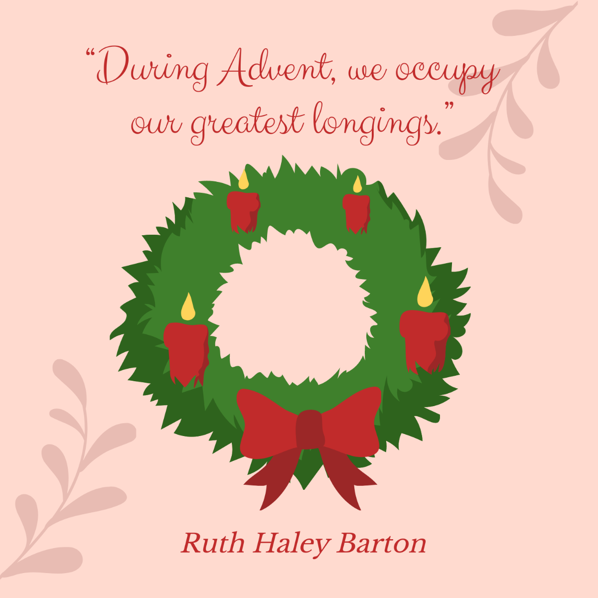 Advent Quote Vector Template